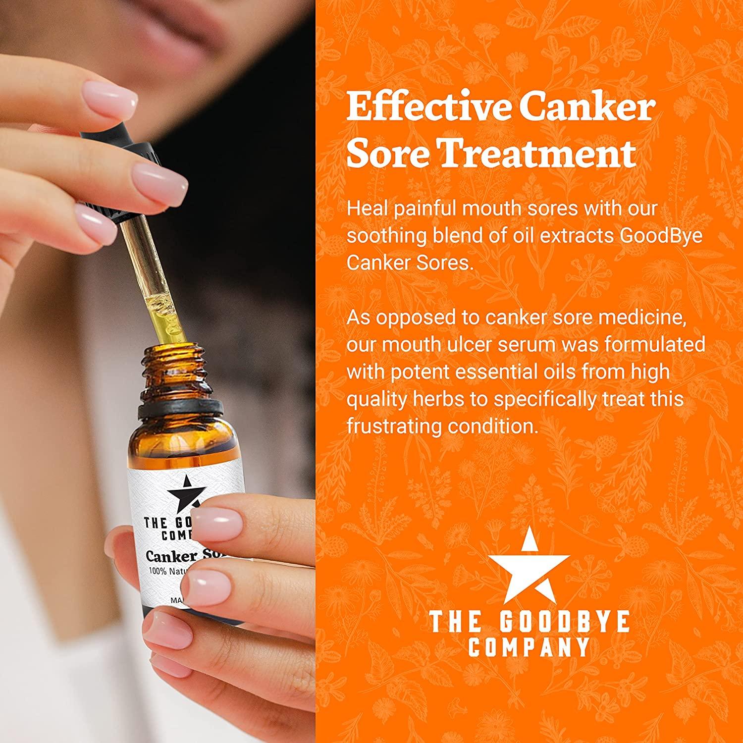 Goodbye Canker Sores Effective Essential Oil Serum for Mouth Ulcer Relief