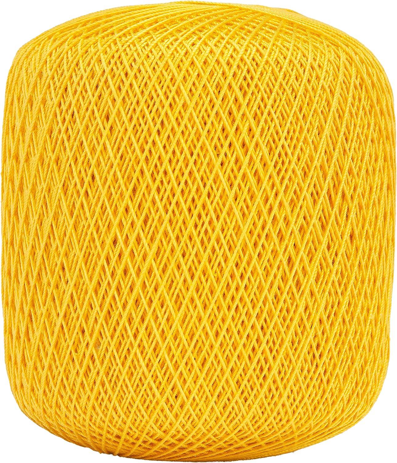 Coats Crochet Classic Thread Golden Yellow 2 oz 1 Pack