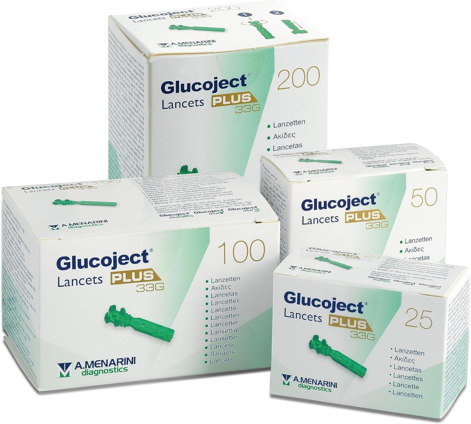 Glucoject Lancets Plus 33G 100s