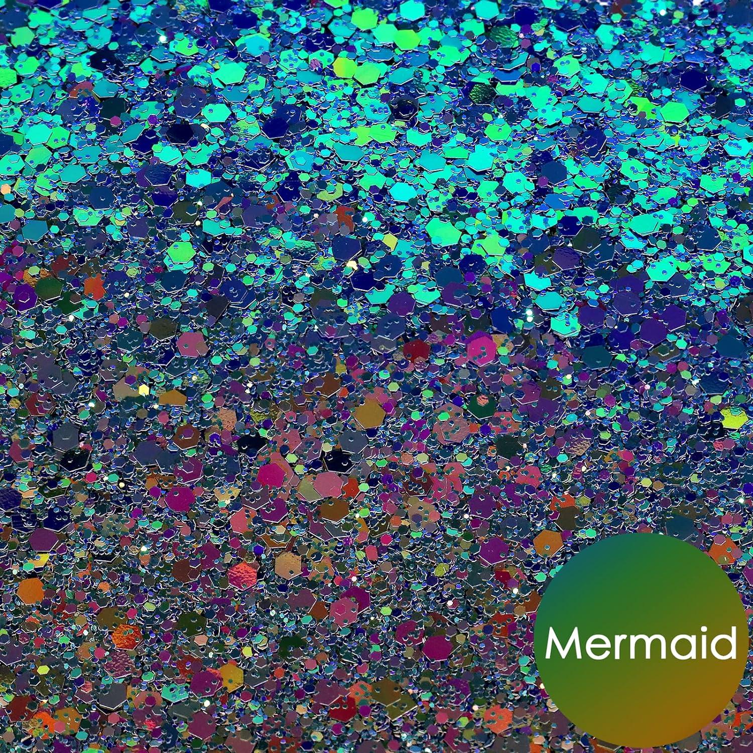 Iridescent Mermaid Flakes Resin Glitter Powder - Temu