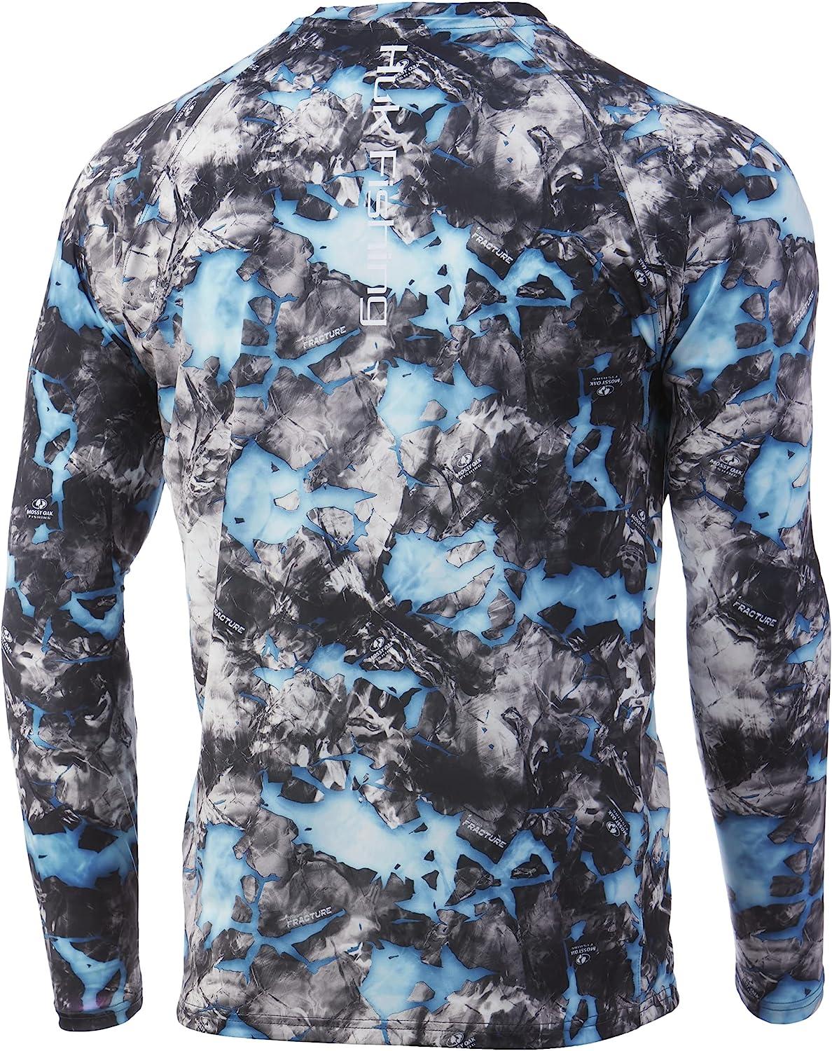 HUK Men's Pursuit Camo Vented Long Sleeve Fishing Shirt