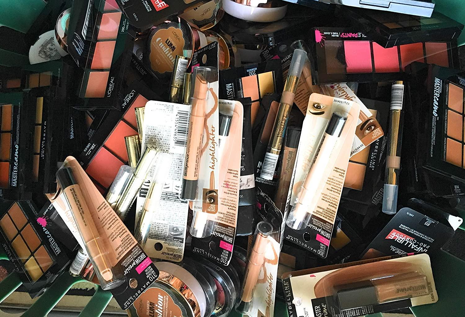 Wholesale Name Brand Makeup Lot - 25 Assorted Pieces, No Duplicates