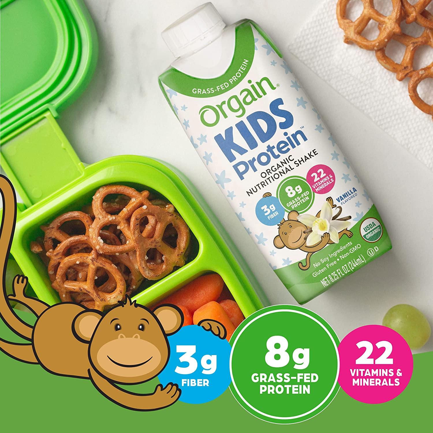 Orgain® Organic Vanilla Flavored Kids Protein™ Shake, 4 ct / 8.25