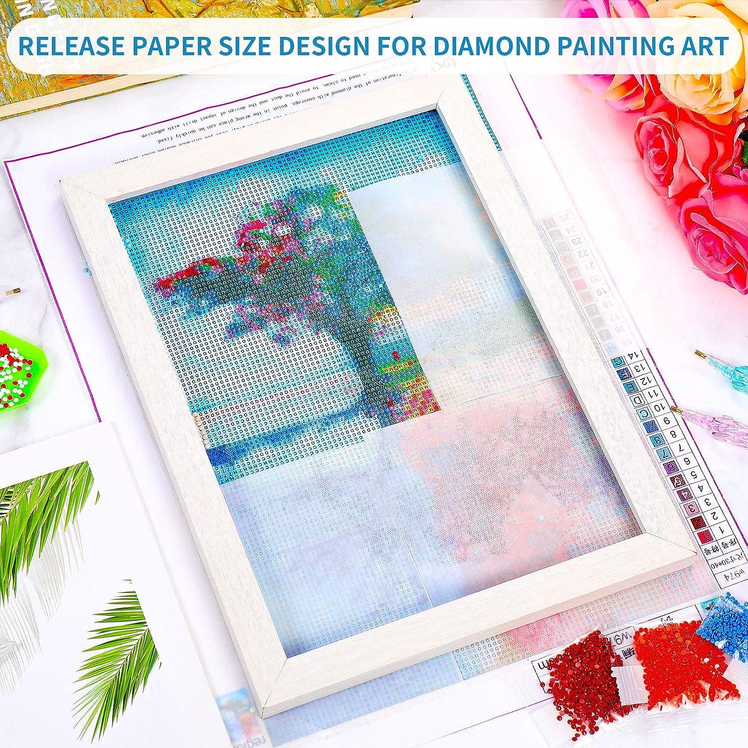 150 Sheets Diamond Painting Release Paper Double-Sided Release Paper  Non-Stick Diamond Painting Cover Paper with 2 Pieces Diamond Painting Fix  Tools for Diamond Embroidery Accessories 5.9 x 3.9 Inch