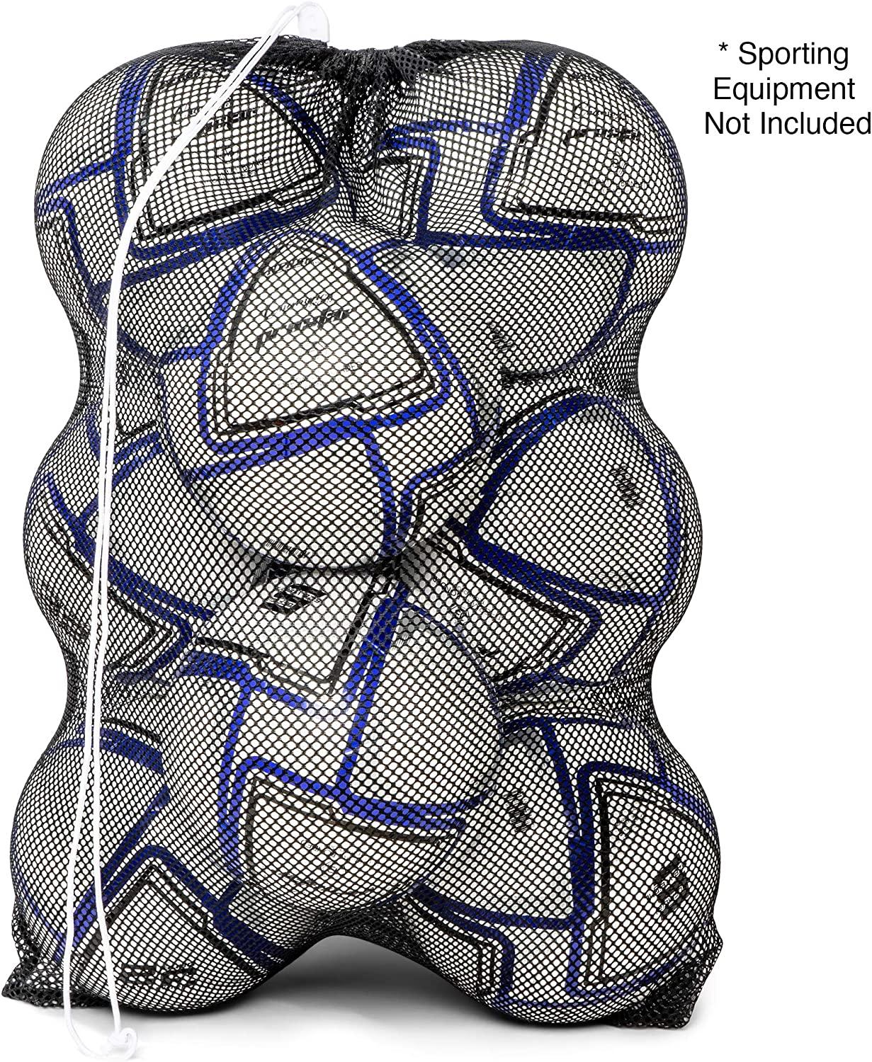 Champion Sports Mesh Sports Equipment Bag 24" X 36" Red