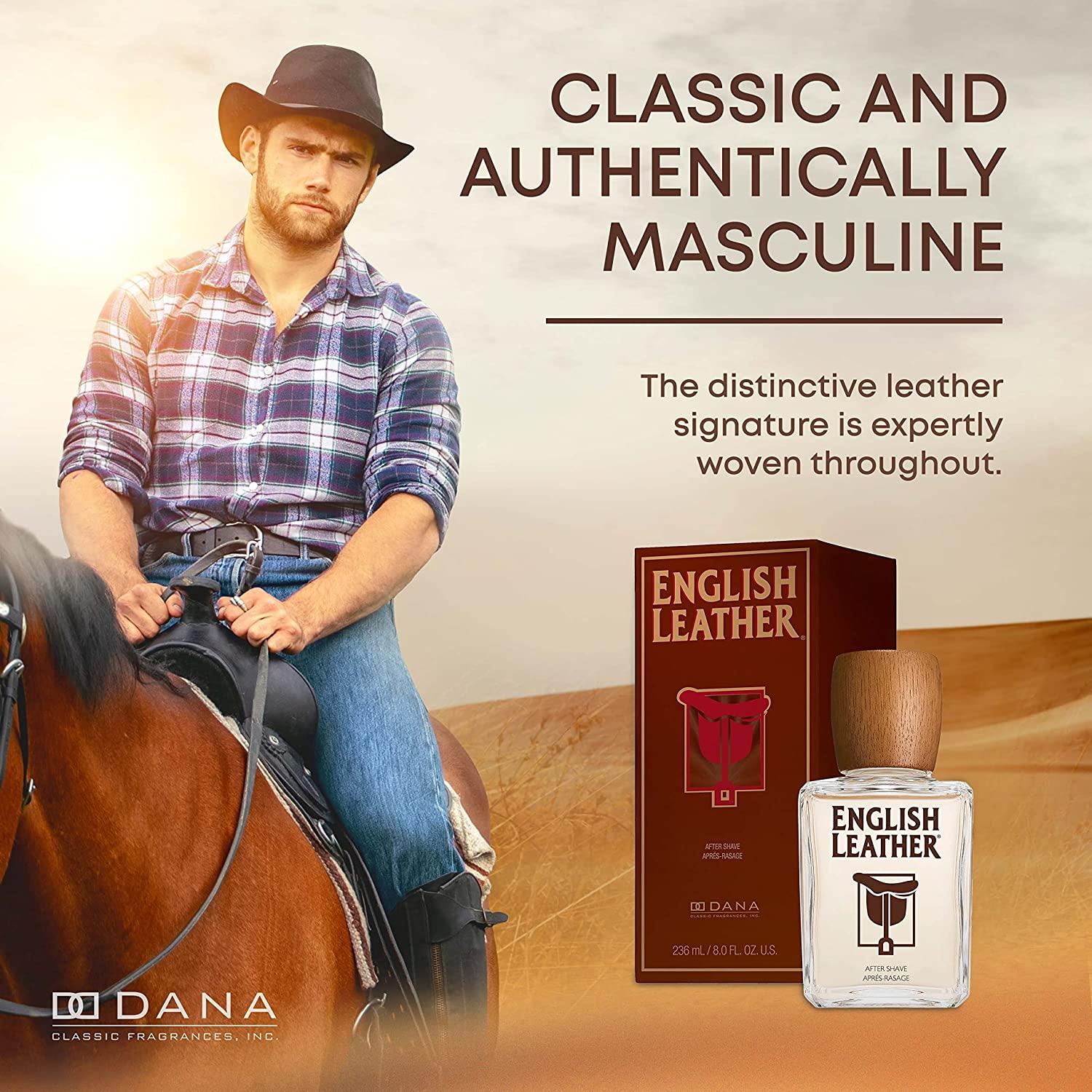 English Leather Aftershave Splash for Men by Dana 8 Fl Oz (Pack of 1)