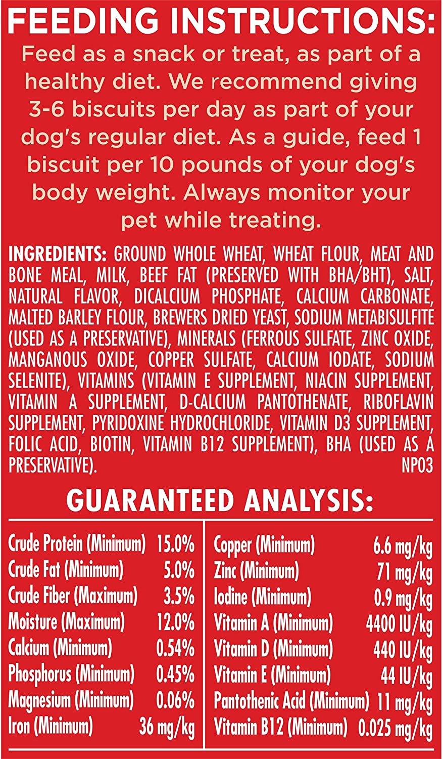 MilkBone Original Dog Treat Biscuits, Crunchy Texture Helps Clean