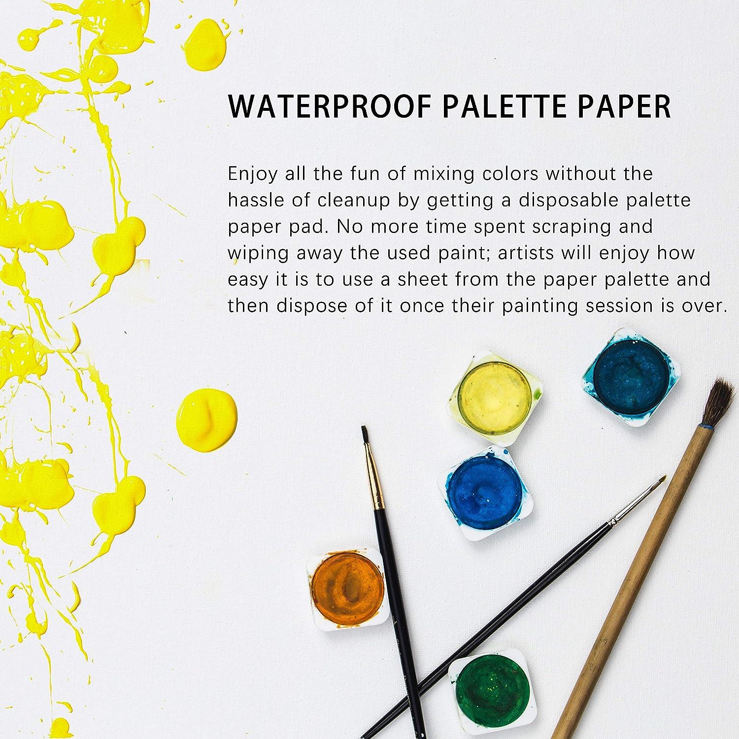 Paper Palette, Disposable Gouache Oil Painting Mixing Palette