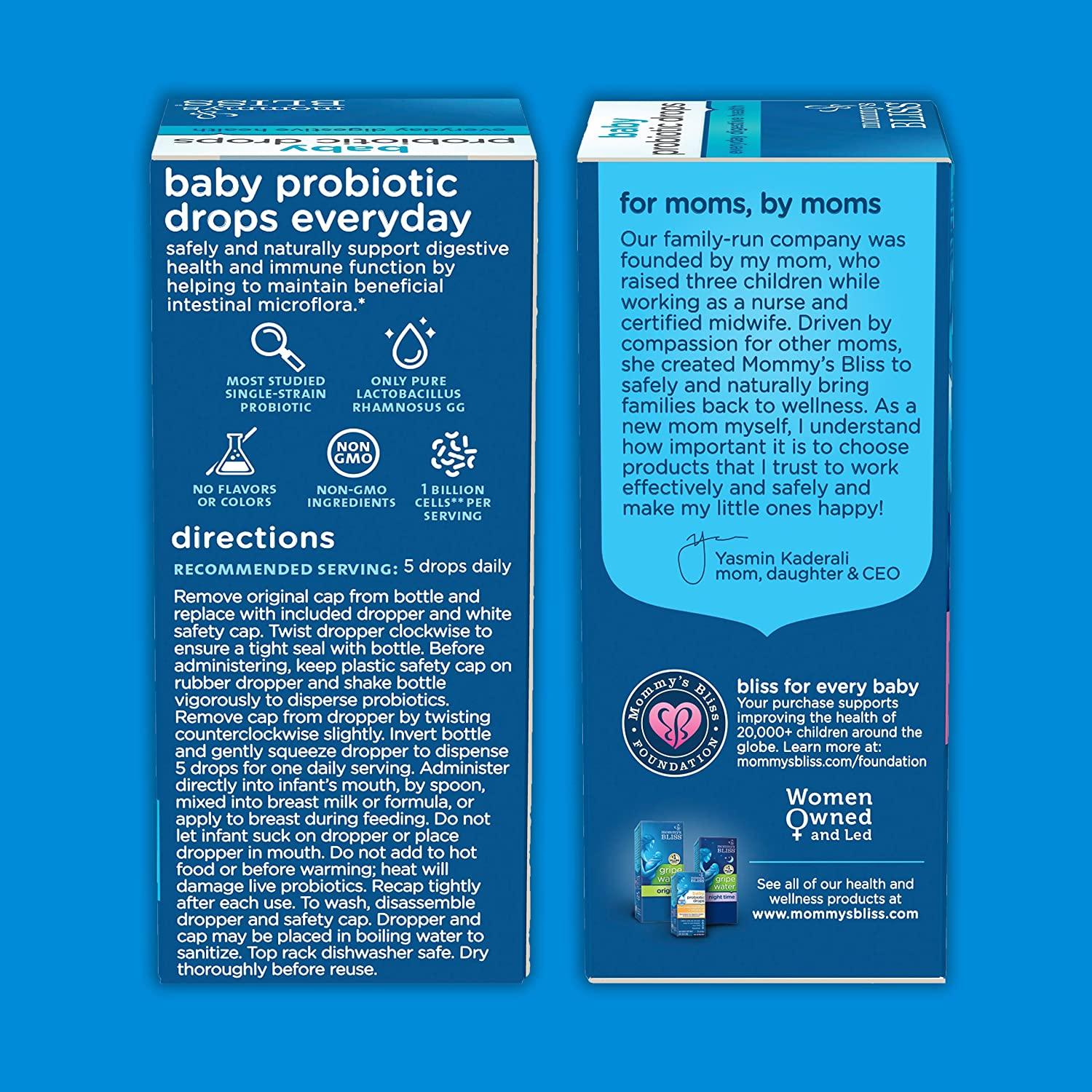 Mommy's Bliss Baby Probiotic Drops Everyday Gas Constipation Colic