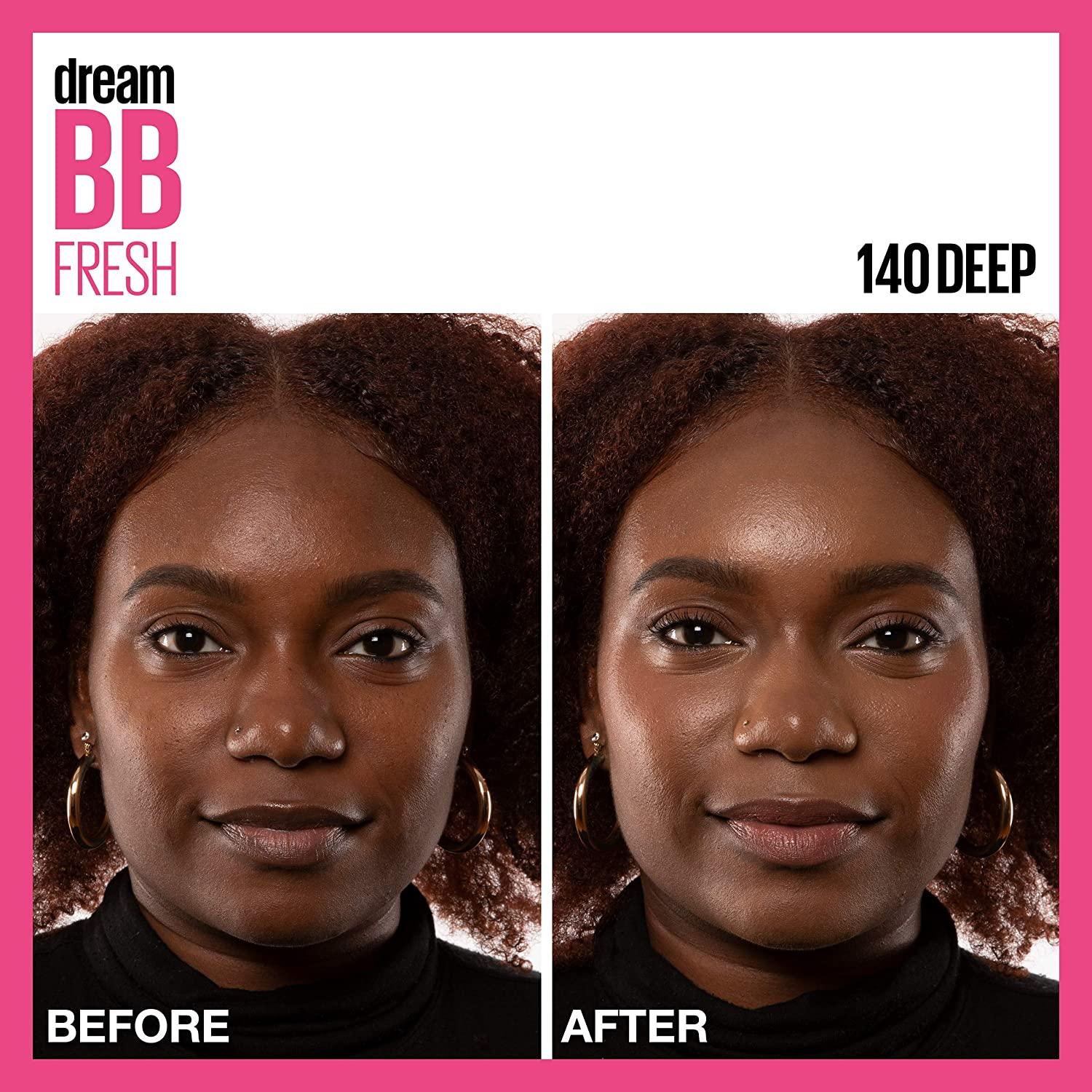 Maybelline Dream Fresh BB Cream 8in1 Skin Perfector with SPF 30, OilFree, Deep Tint, 1 Fl Oz
