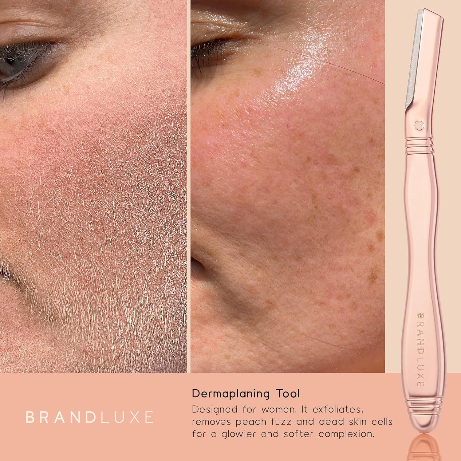 Aazon.co: Brandluxe Deraplaning Tool For Face, Eyebrow Shaping, Hair Reoval And Exfoliation - View #2