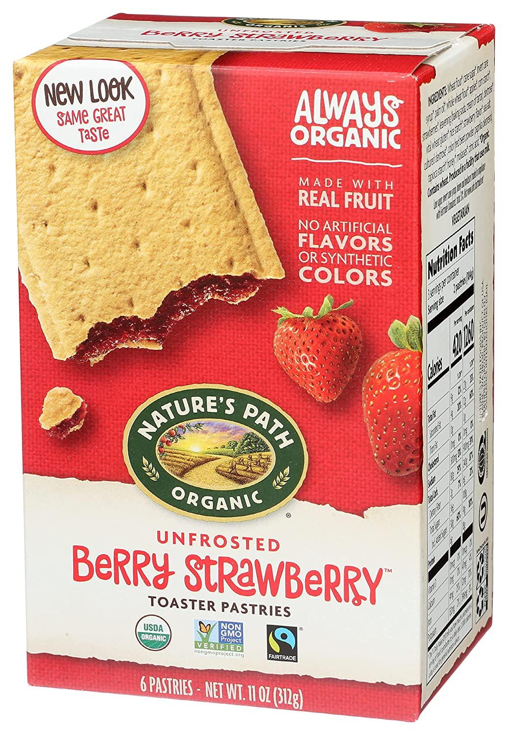 Nature's Path Strawberry UnFrosted Toaster Pastries 6 ct