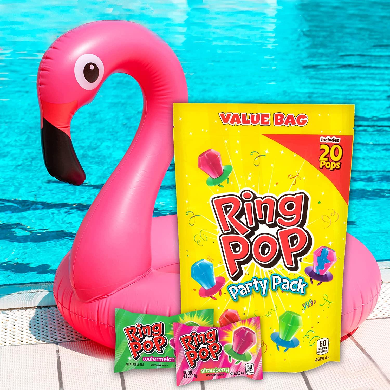 Ring Pop Individually Wrapped Bulk Lollipop 20 Count Summer Variety