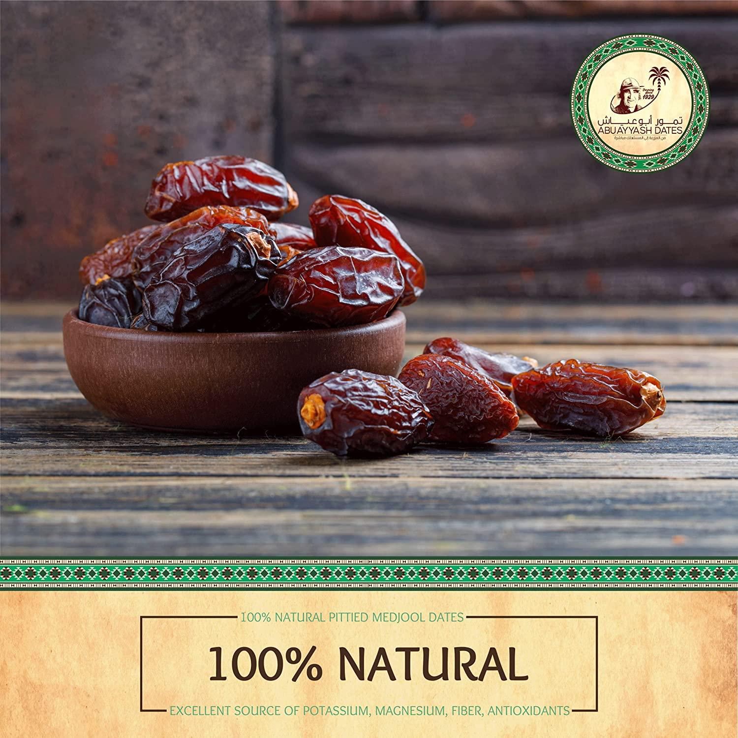 AbuAyyash Farms Whole Medjool Dates Premium Extra Large All Natural