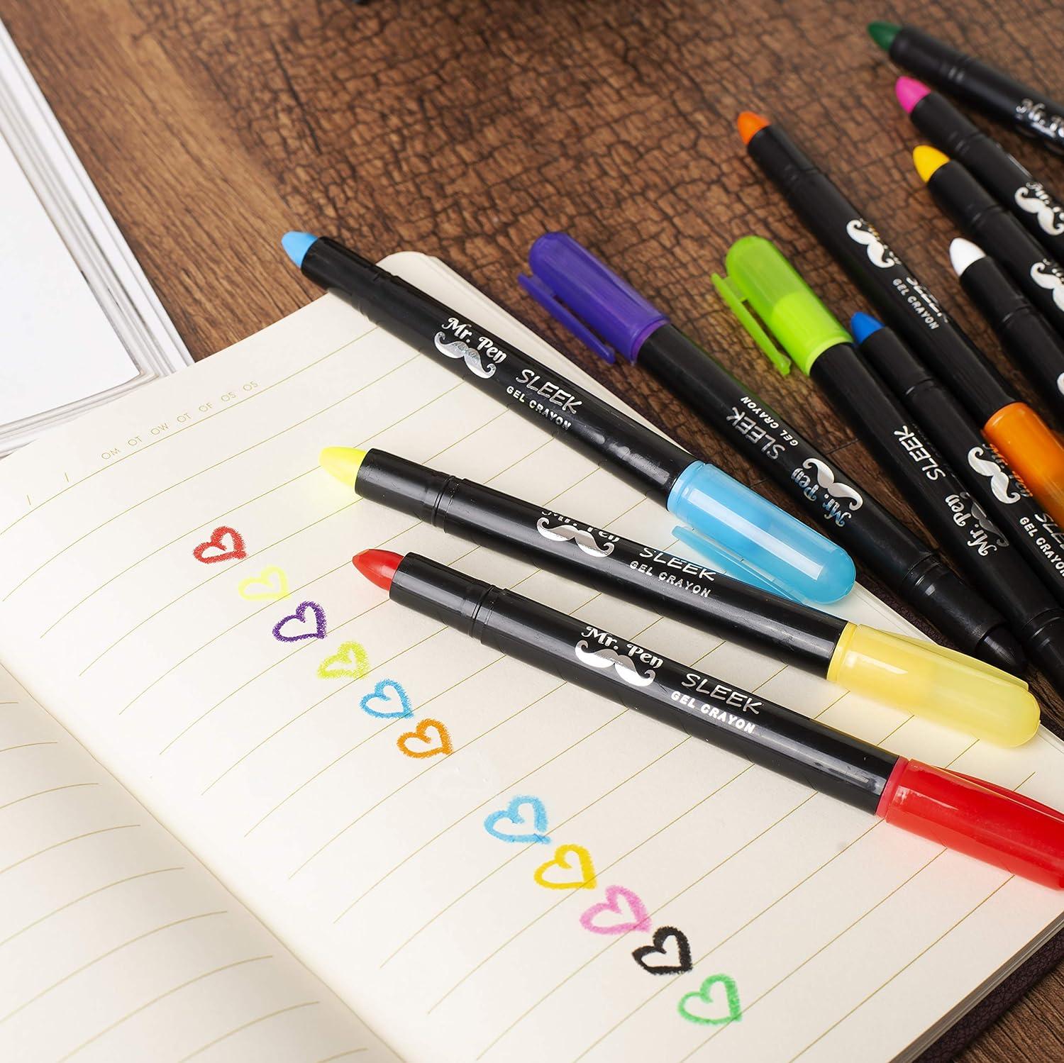 Marker pen Kids Drawing Toy Stationery Gel Ink Pen Water-color Pens Art 12  Color set : Non-Brand