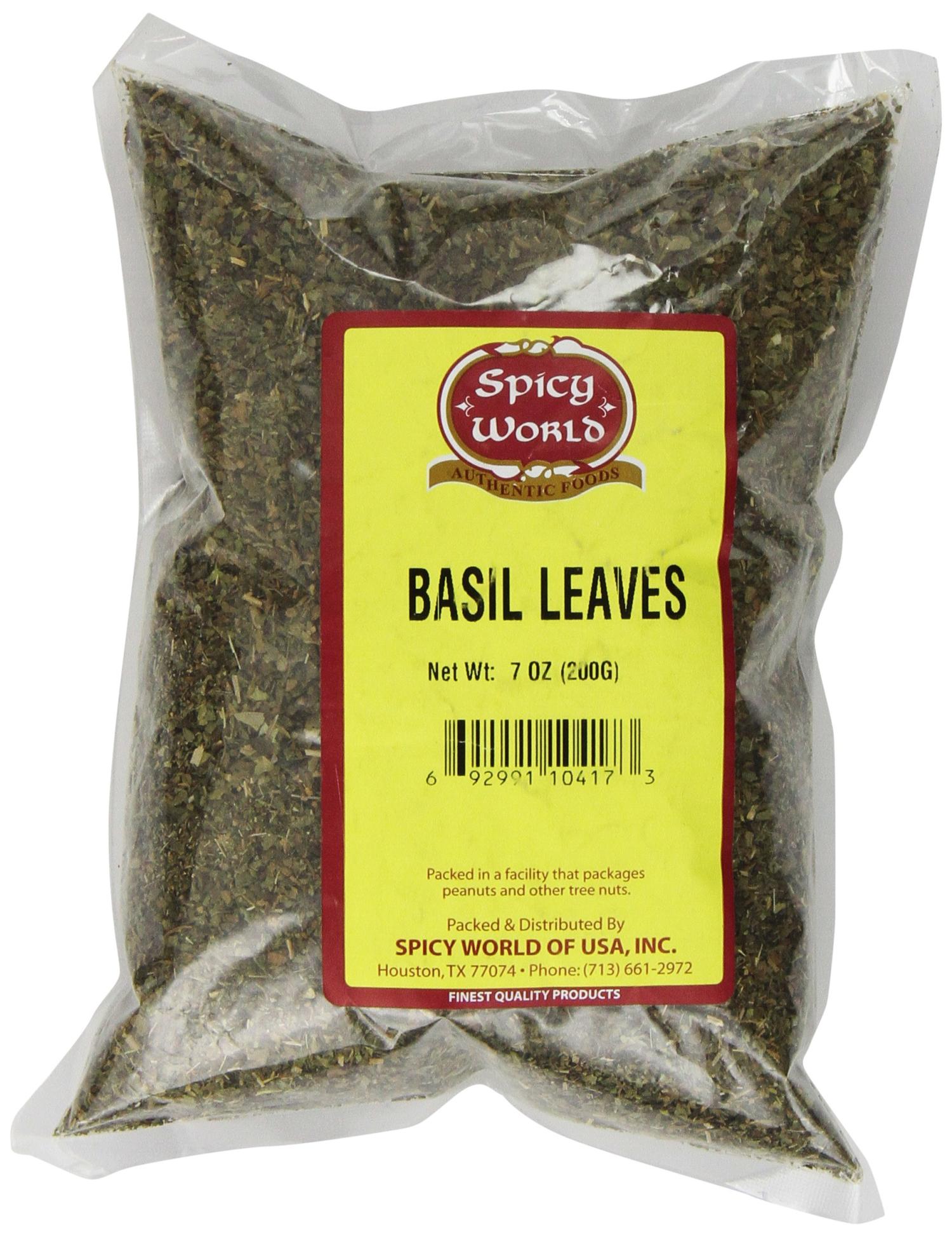 Dried Basil Leaves 7oz (200g) Natural, NonGMO, Vegan, Ayurveda Herb
