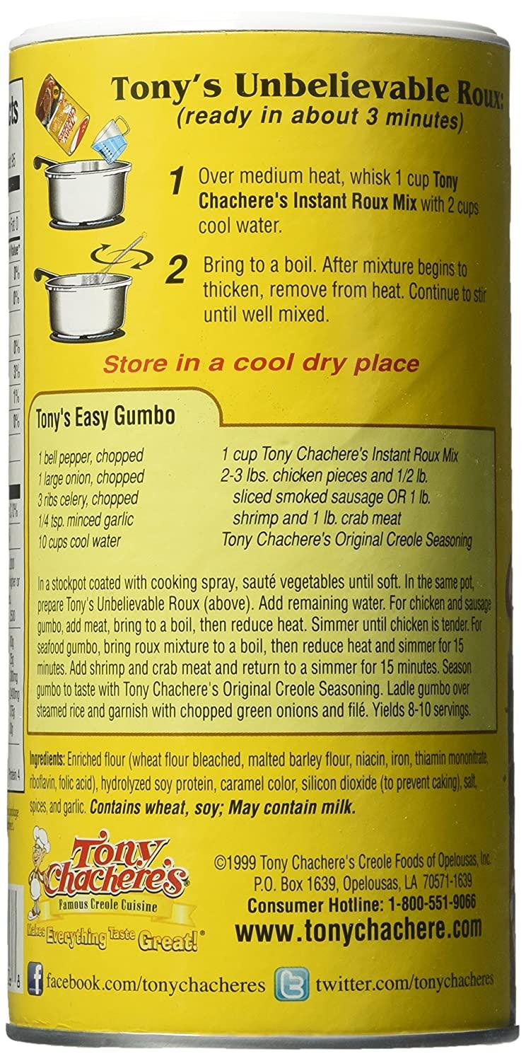 Tony Chachere Instant Gravy Mix, Creole, Roux, 3 Count