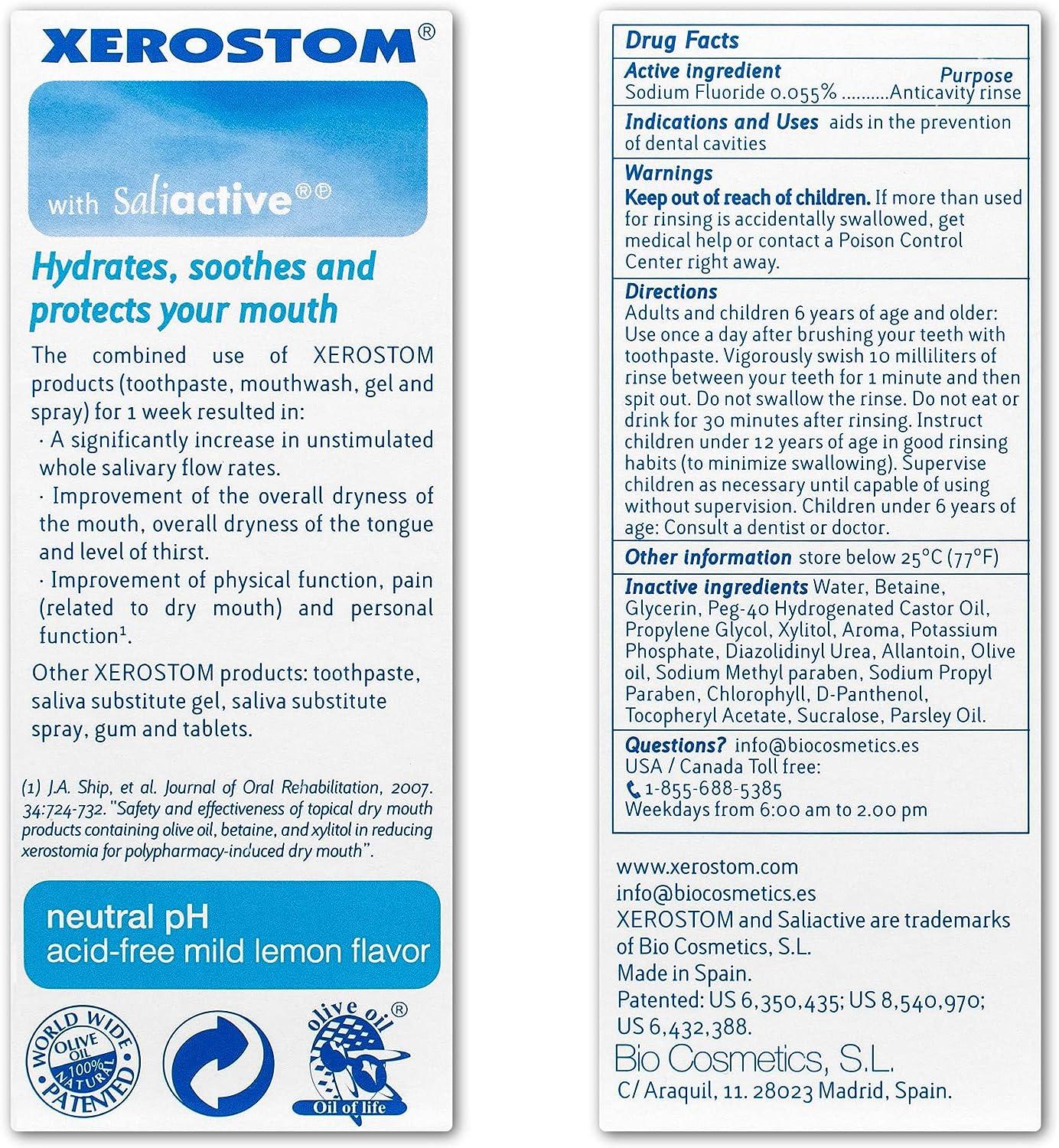 Xerostom Drymouth Anticavity Mouthwash, Xerostom Drymouth Anticavity