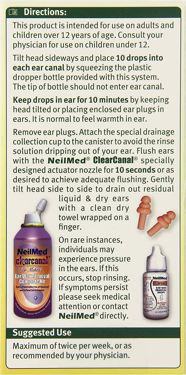 NeilMed Clearcanal Ear Wax Removal Complete Kit 2.5oz (75mL)