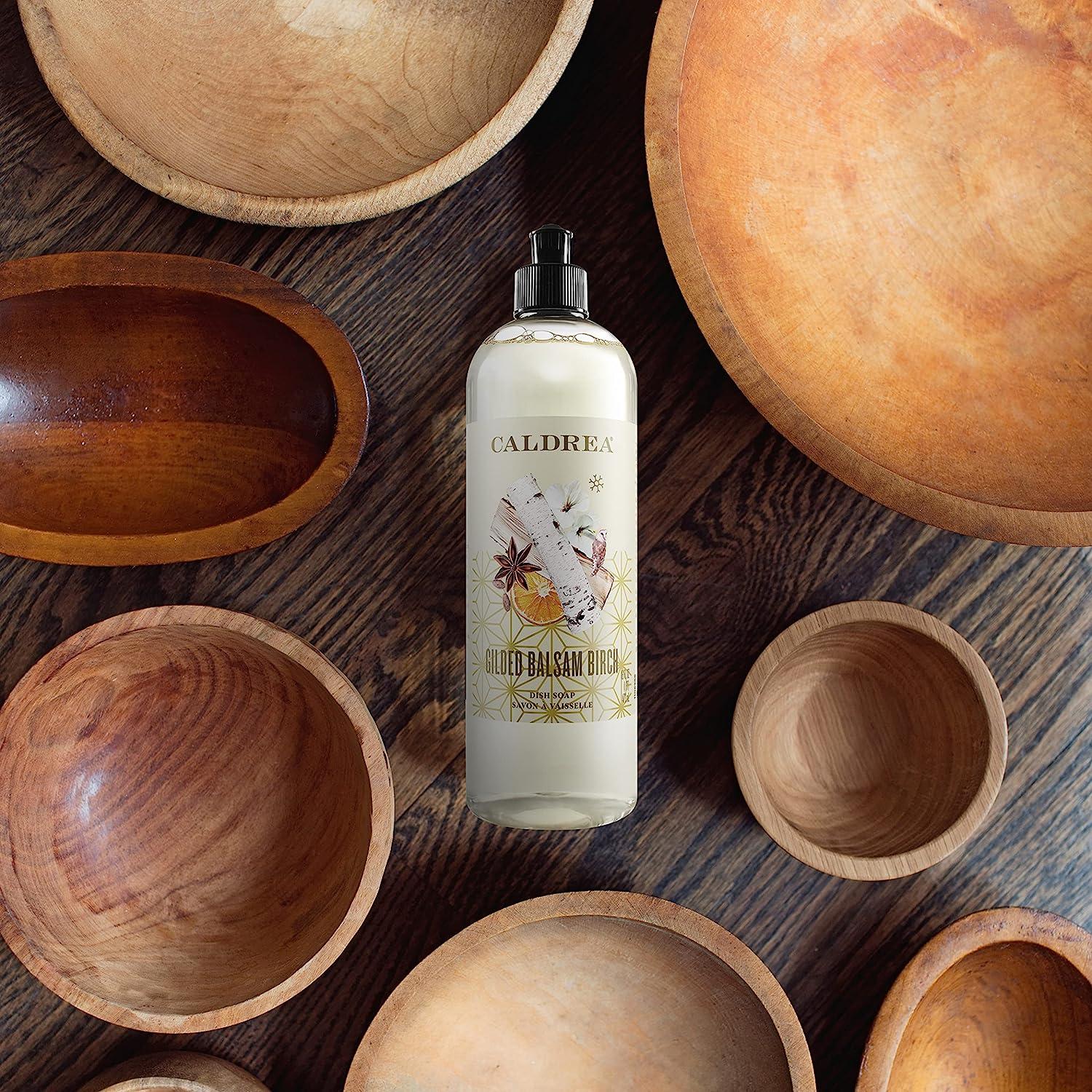 Caldrea Dish Soap, Biodegradable Dishwashing Liquid made with Soap Bark