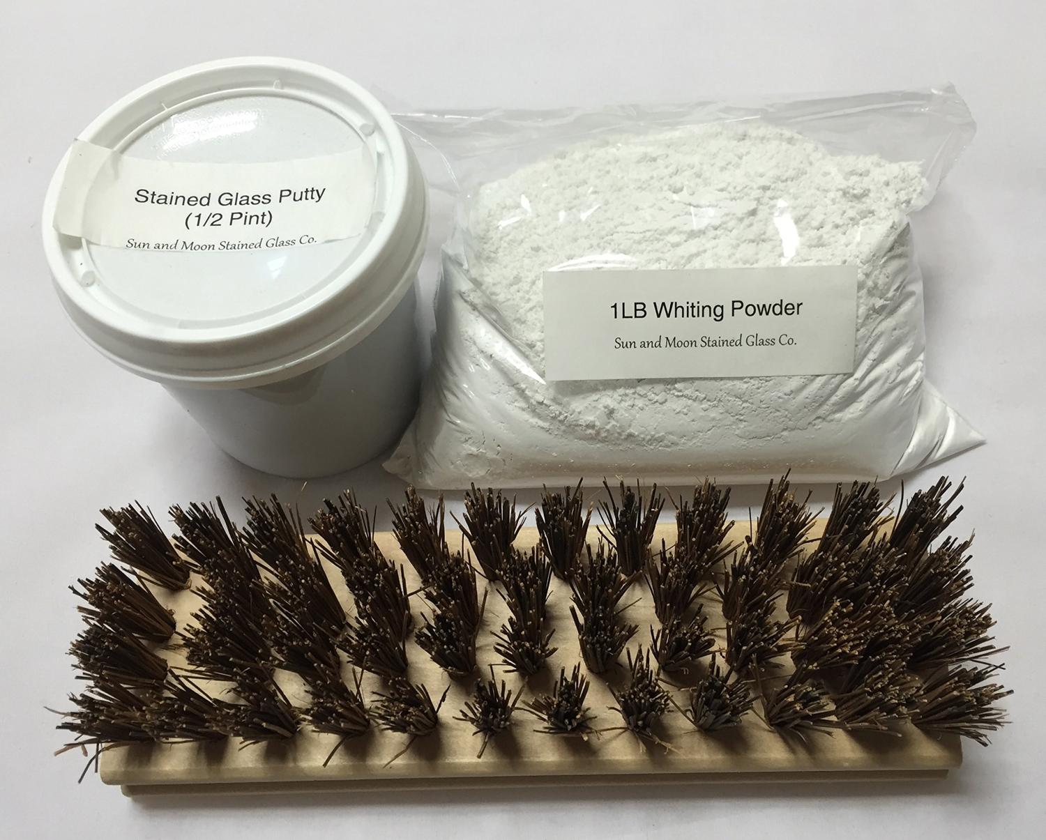 Stained Glass Putty Whiting Powder & Cement Putty Brushes