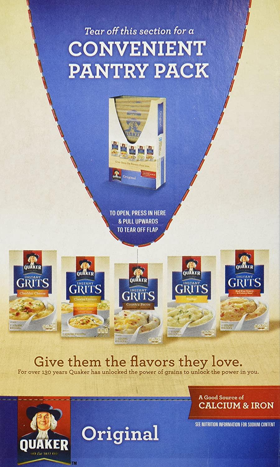 Quaker Instant Grits Original 12oz Box 12 Count Pack of 3 36 Ounces