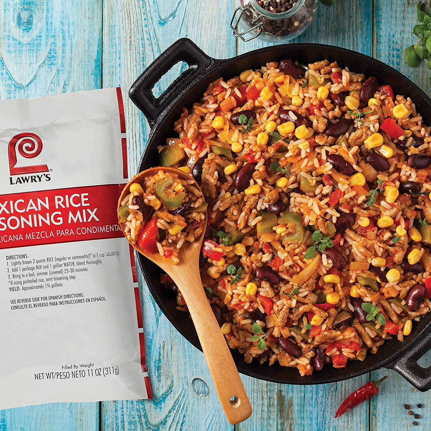 Lawry's Mexican Rice Seasoning Mix 11 oz Authentic Blend for