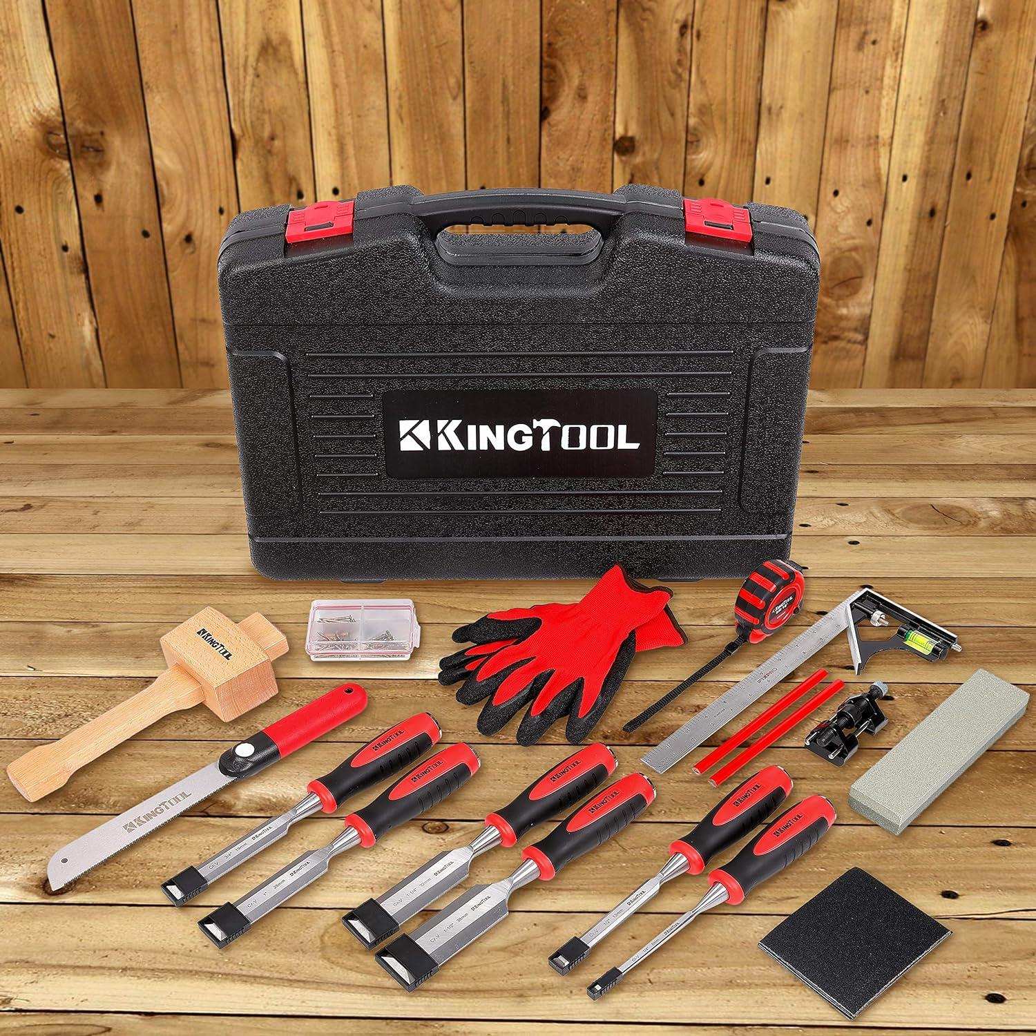 KingTool 87 Pc. Advanced Wood Chisel Set with Storage Case Including  Superior Chisels