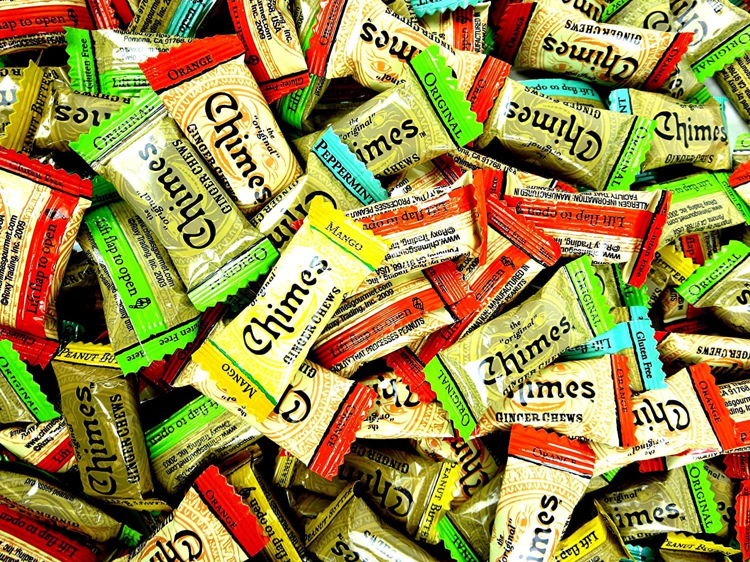 Chimes Ginger Chews 5Flavor Variety One 1 lb Assorted Bag of Original