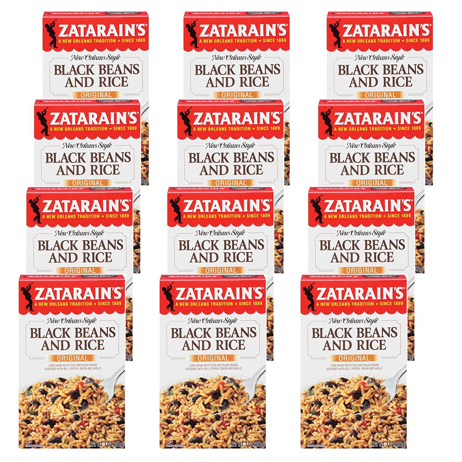 Zatarain's Black Beans & Rice, 7 oz (Pack of 12)