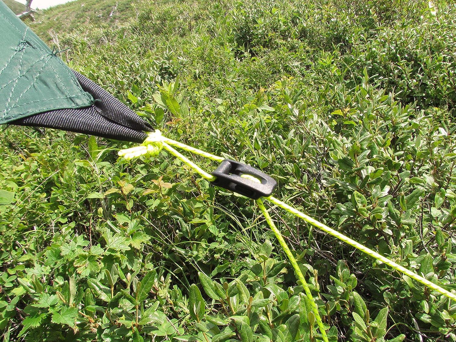 LiteOutdoors Ultralight Guyline Tensioners 10Pack Tent & Tarp