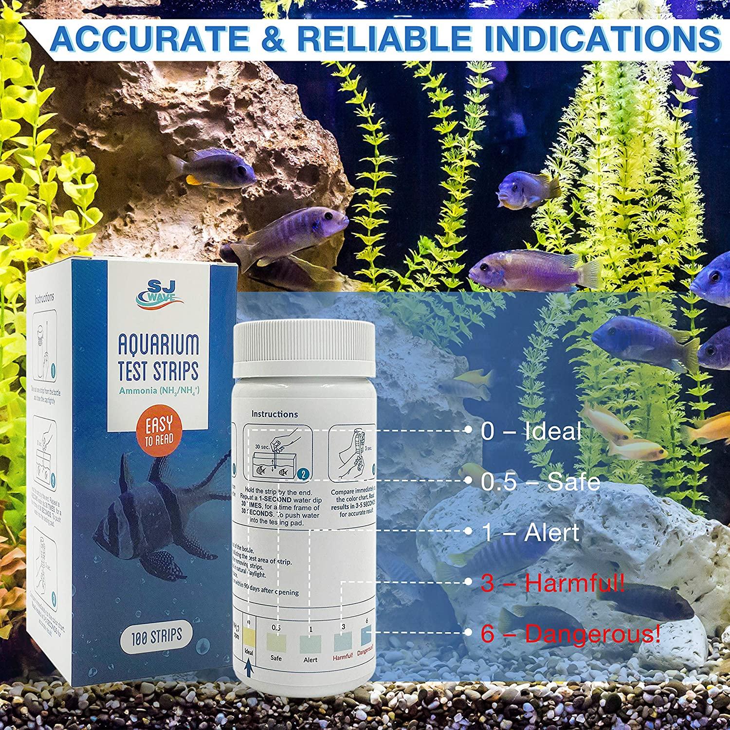 Aquarium Ammonia Test Strips Fast and Accurate Water Quality Ammonia