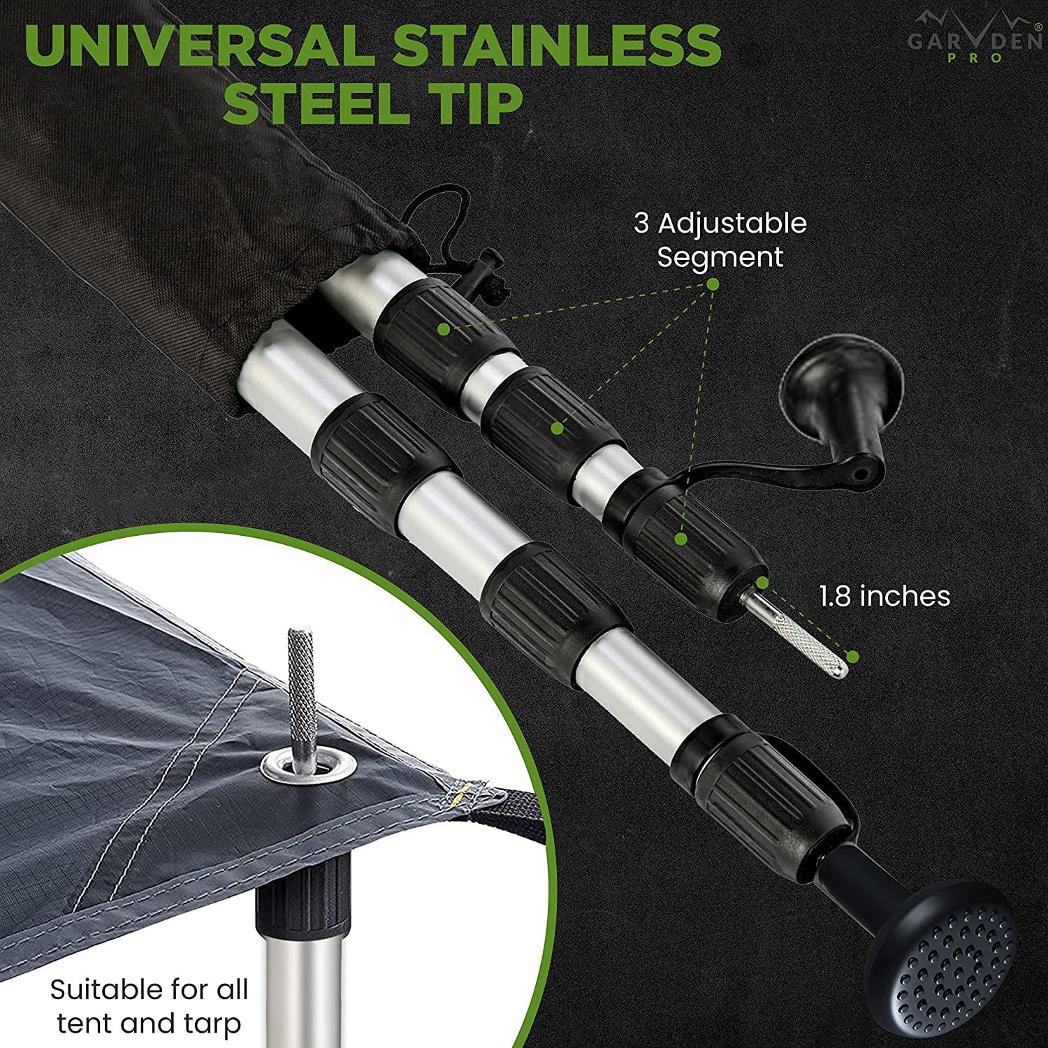 Adjustable Telescoping Tarp Poles with Pegs & Ropes | Portable Aluminum Rods for Tent Fly, Awning, Camping & Hiking | Buy Now with Express International Delivery | GoSupps.com Adjustable Telescoping Tarp Poles with Pegs & Ropes | Portable Aluminum Rods for Tent Fly, Awning, Camping & Hiking | Buy Now with Express International Delivery | GoSupps.com