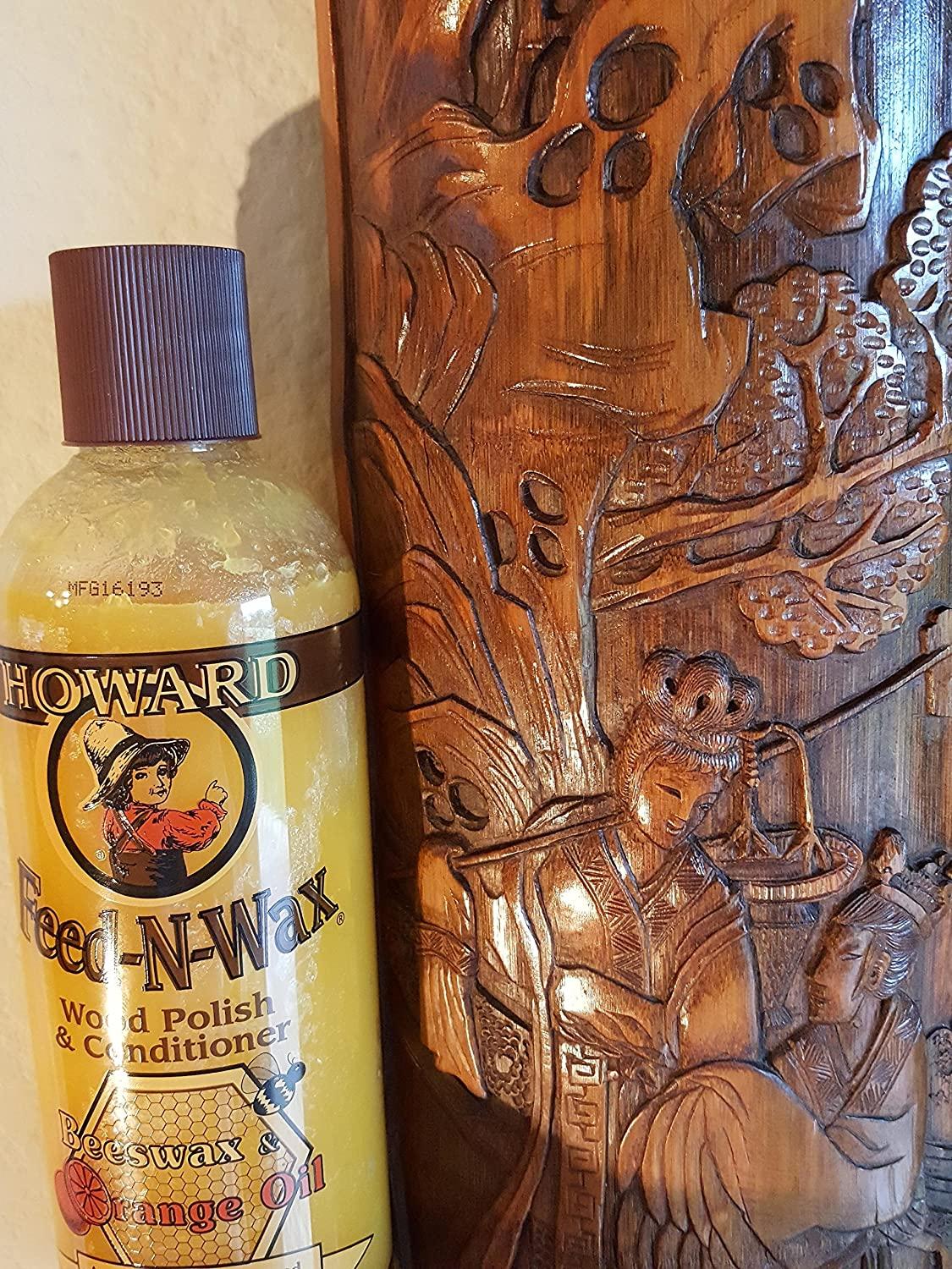 Howard Feed N Wax Wood Polish and Conditioner, and Howard Orange Oil