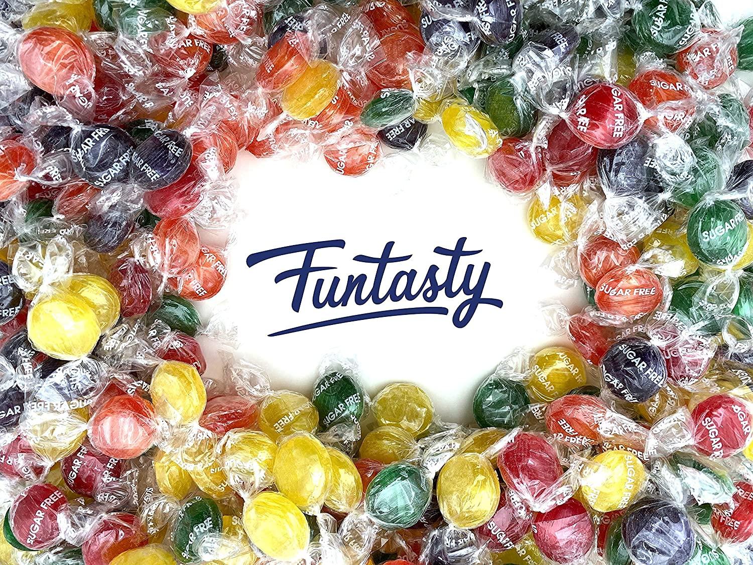 Funtasty Sugar Free Fruit Buttons Hard Candy Assorted Flavors
