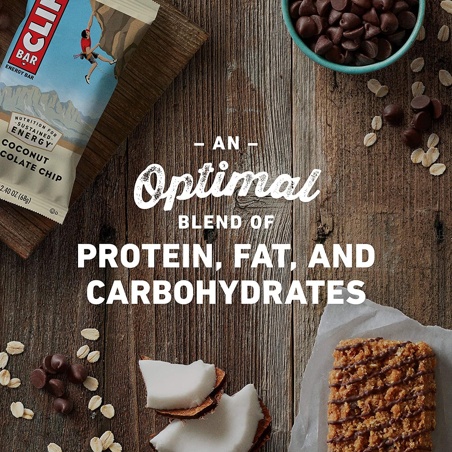 CLIF BARS Energy Bars Coconut Chocolate Chip Made with Organic