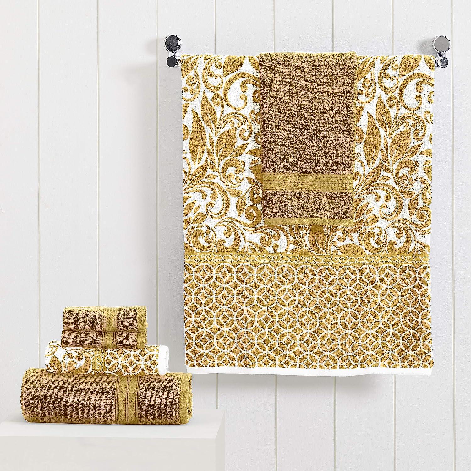 Gold Luxury Bath Towels Decorative Bath Towel for Gold Bathroom