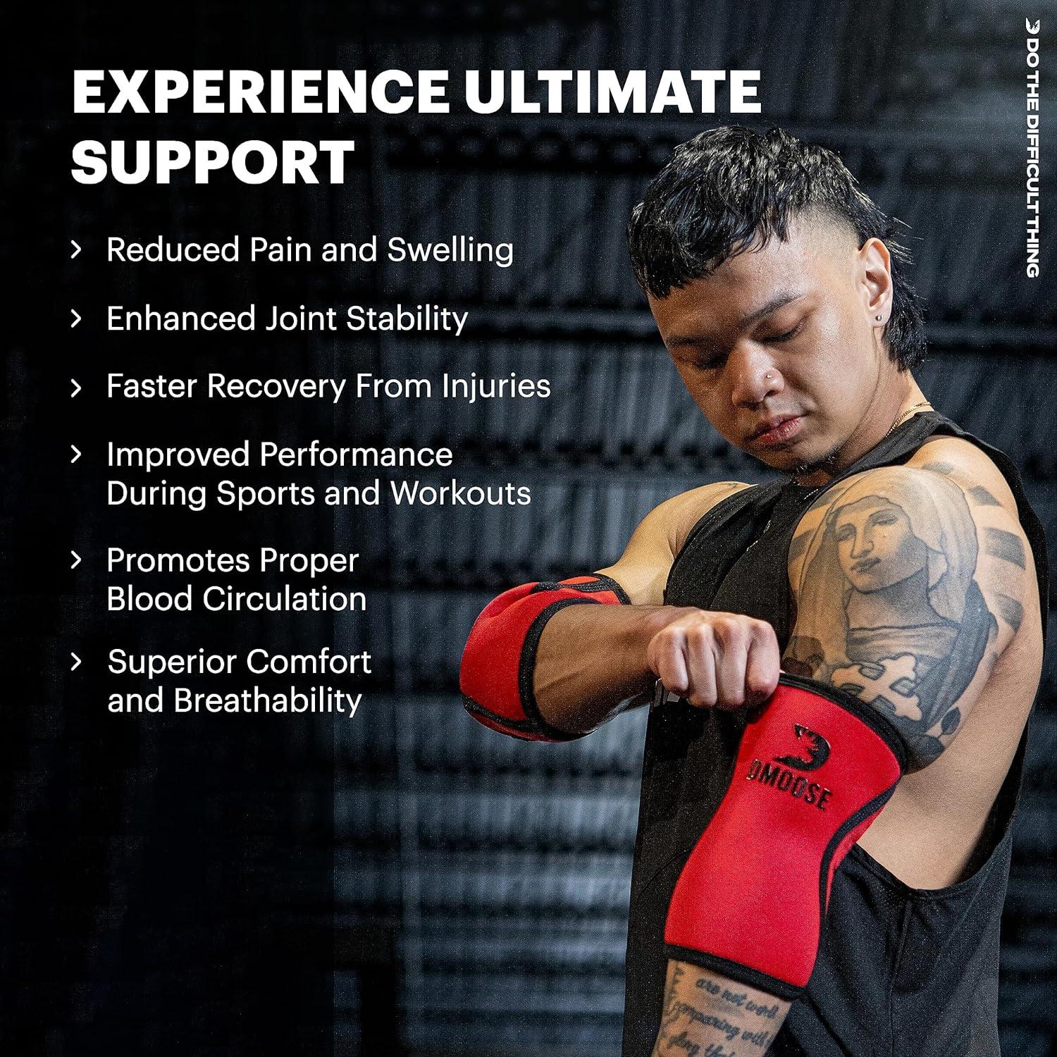 DMoose Elbow Sleeves 5mm Neoprene Elbow Support for Weightlifting