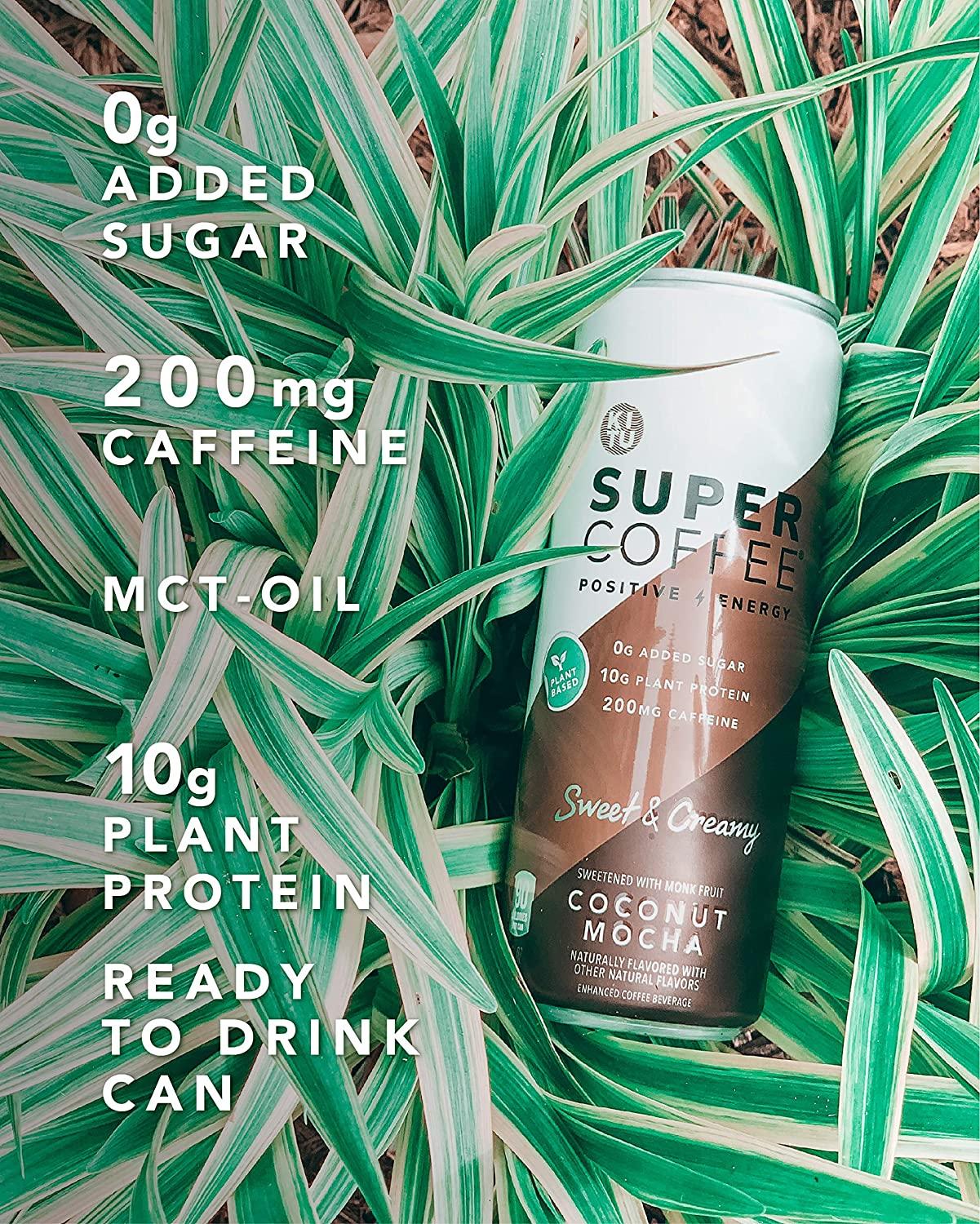 KITU SUPER COFFEE, Vegan Protein Coffee (0g Added Sugar, 10g Protein