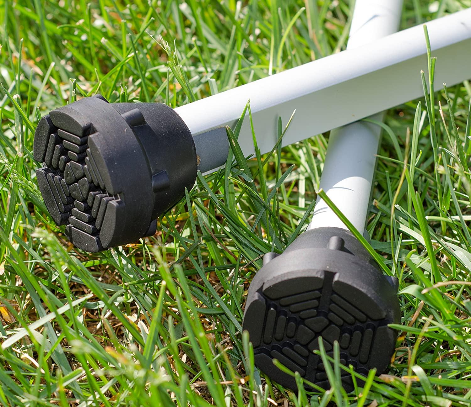 SureTip Black Crutch & Cane Tips (Pair of 2) Universal Fit 3/4 & 7/8