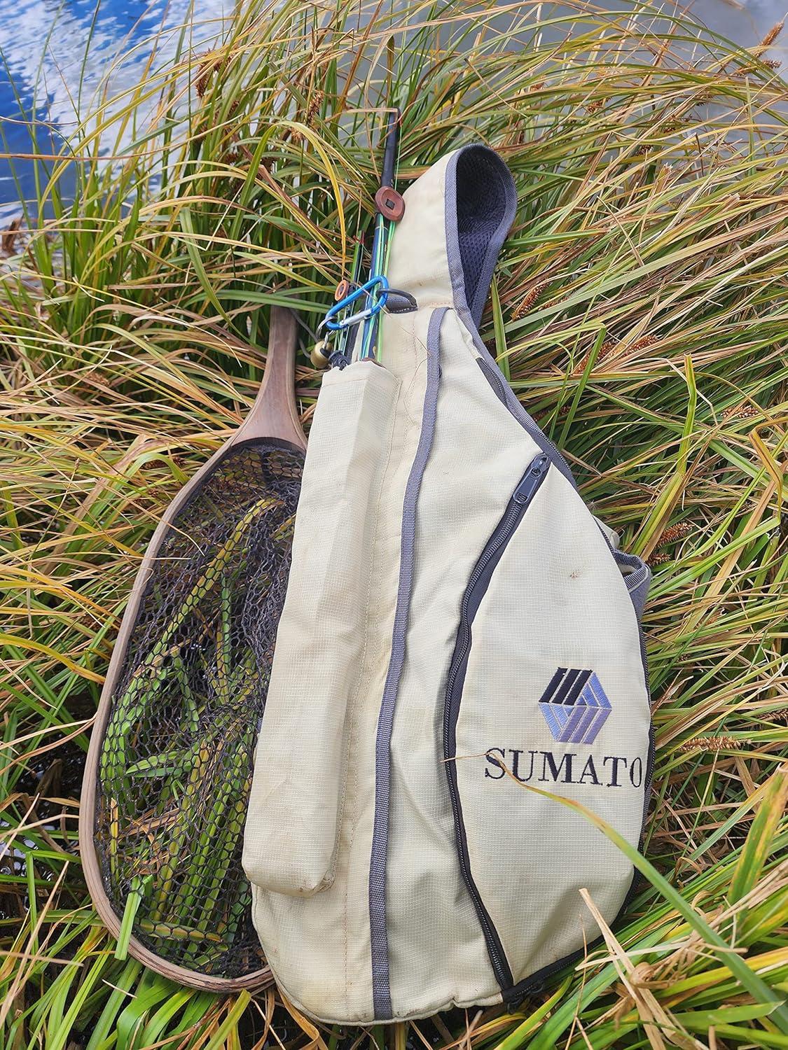 SUMATO Tenkara Sling Pack Quiver - Fly Fishing Vest for Men and