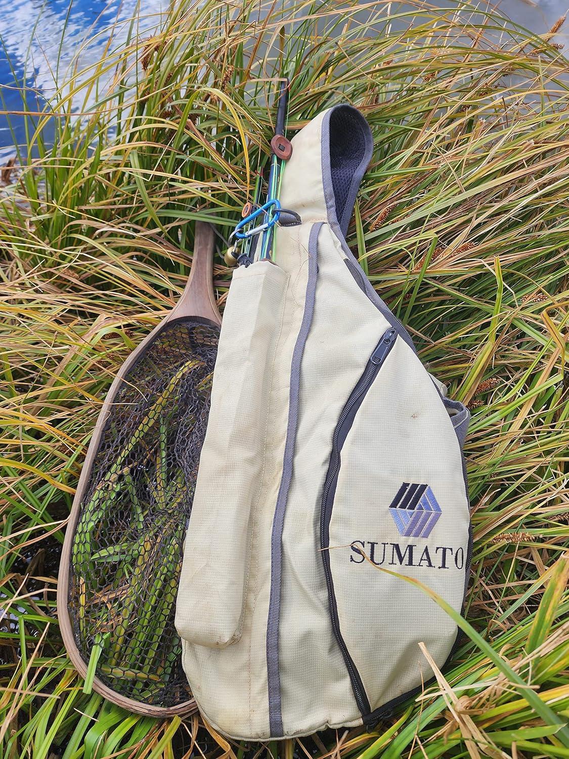 SUMATO Tenkara Sling Pack Quiver Fly Fishing Vest for Men and