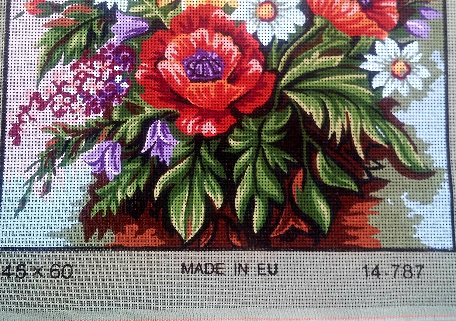 Gobelins L Assorted Flowers in Vase Needlepoint Canvas - Exquisite