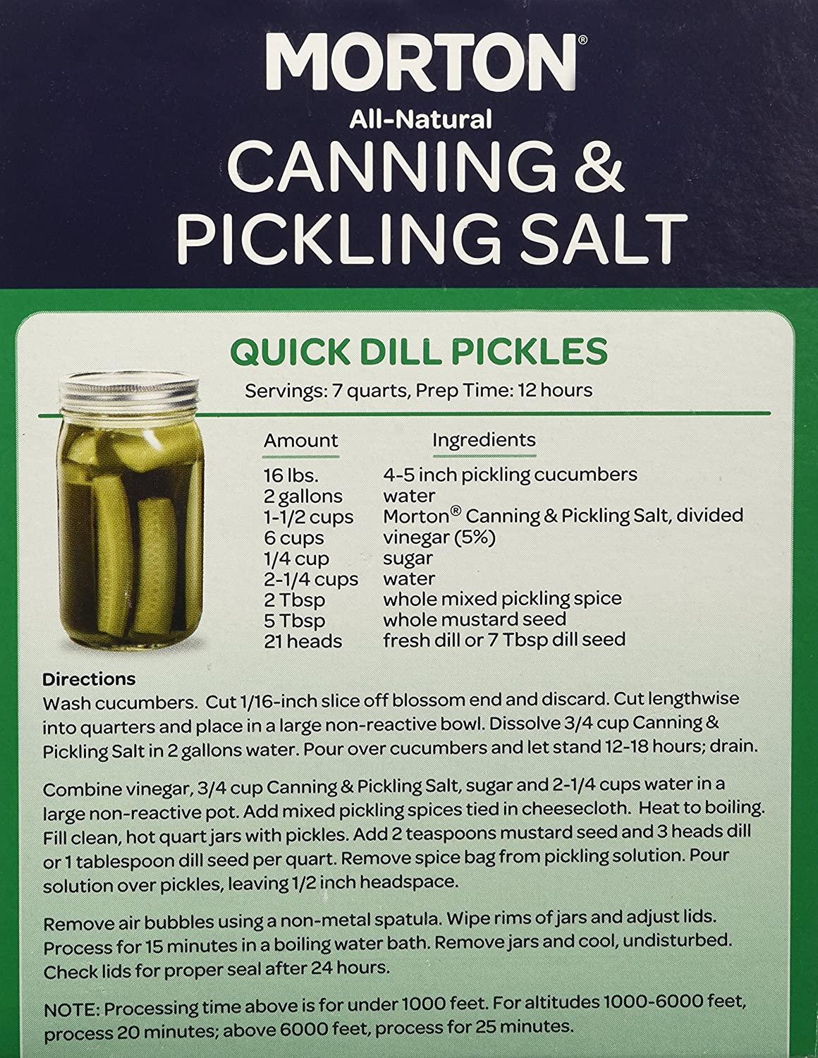 Aazon.co : Orton Canning & Pickling Salt, 4 Pounds