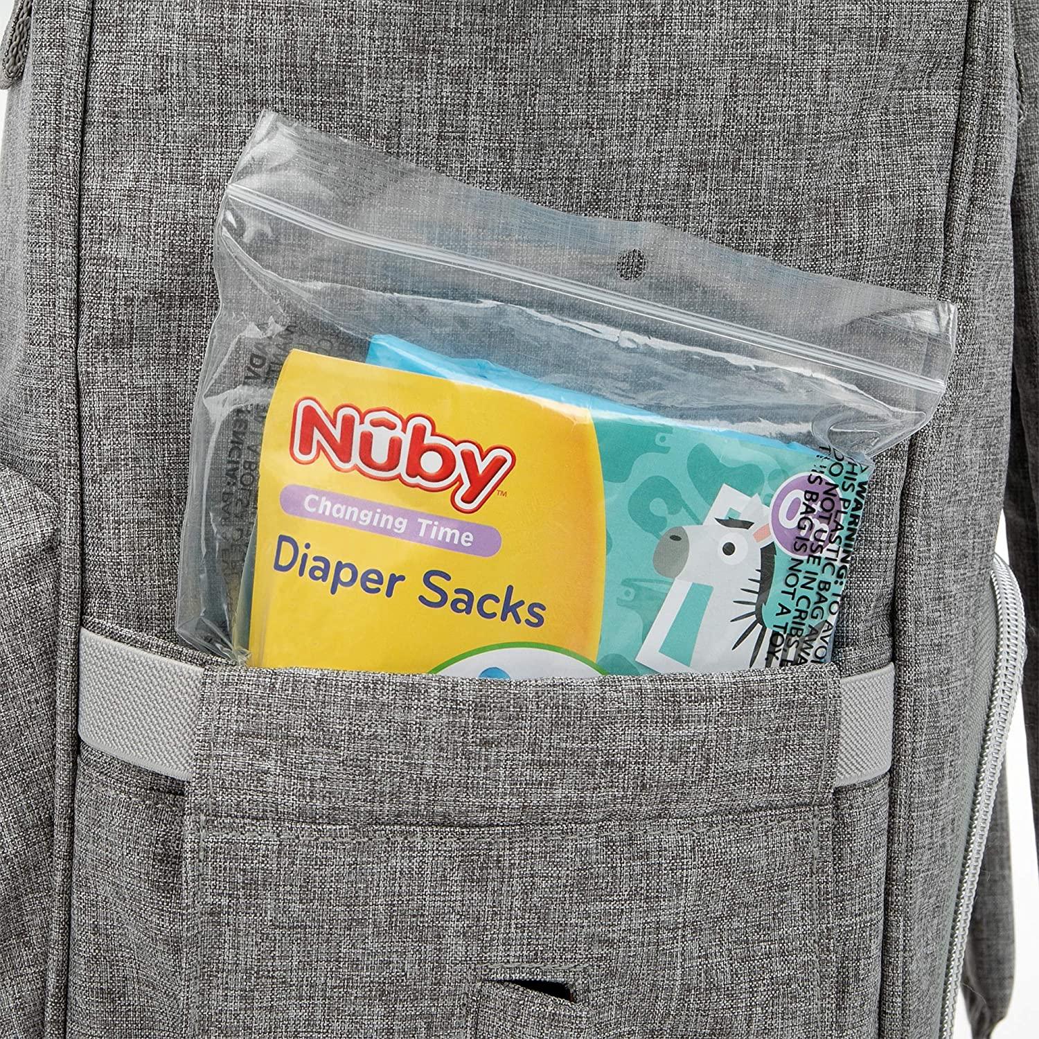 Nuby Diaper Disposable Bags Fresh Baby Powder Scent 50 Count pack