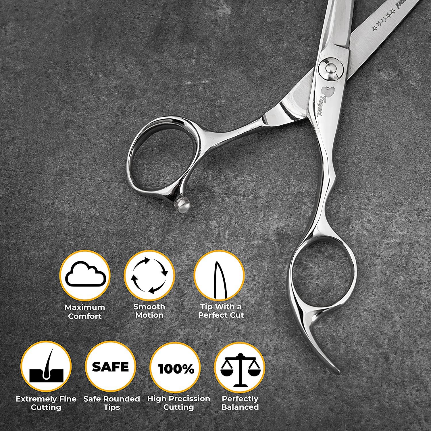 Professional 5.5 Inch Hair Scissors with Sharp 440C Steel Blades