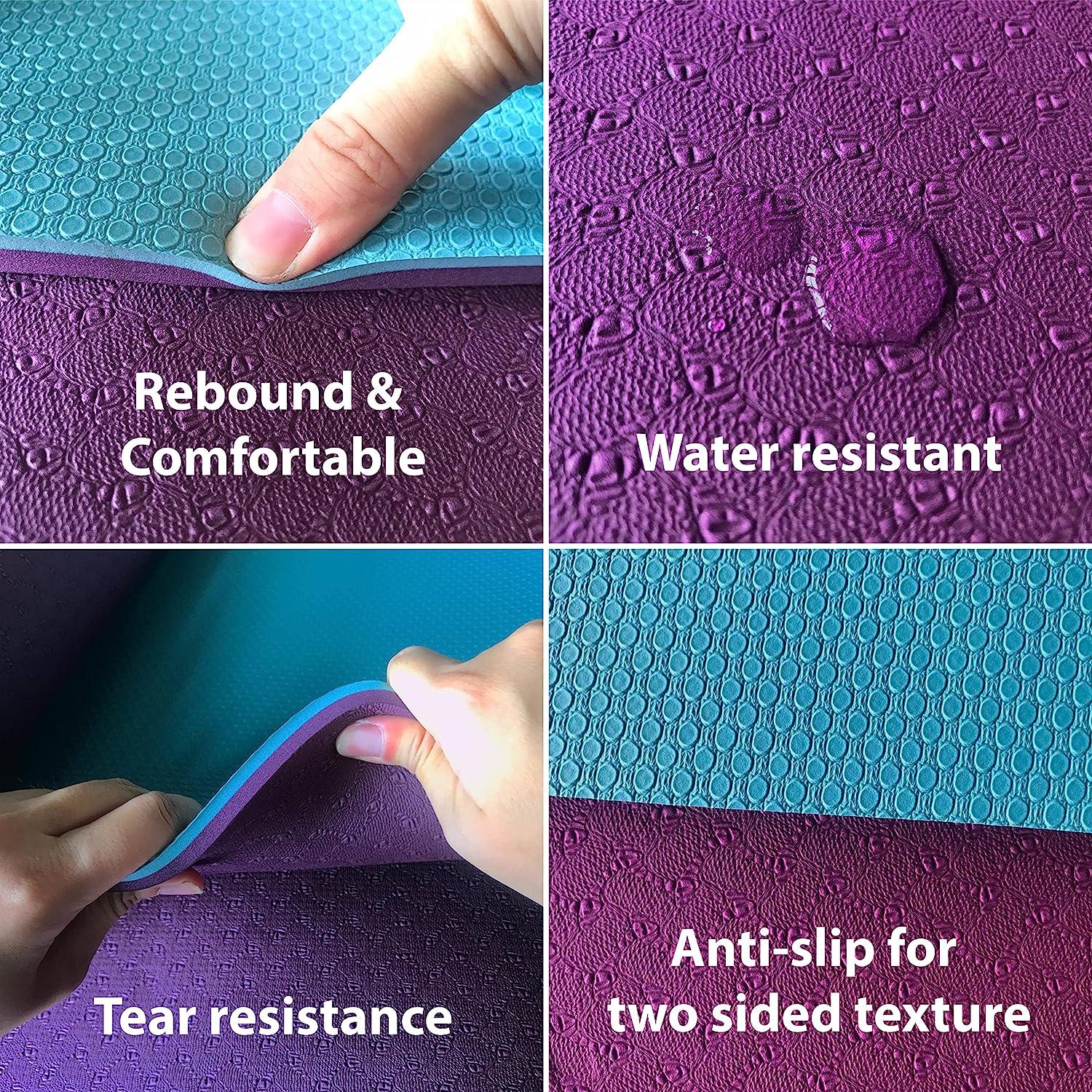 Workout mat thickness top