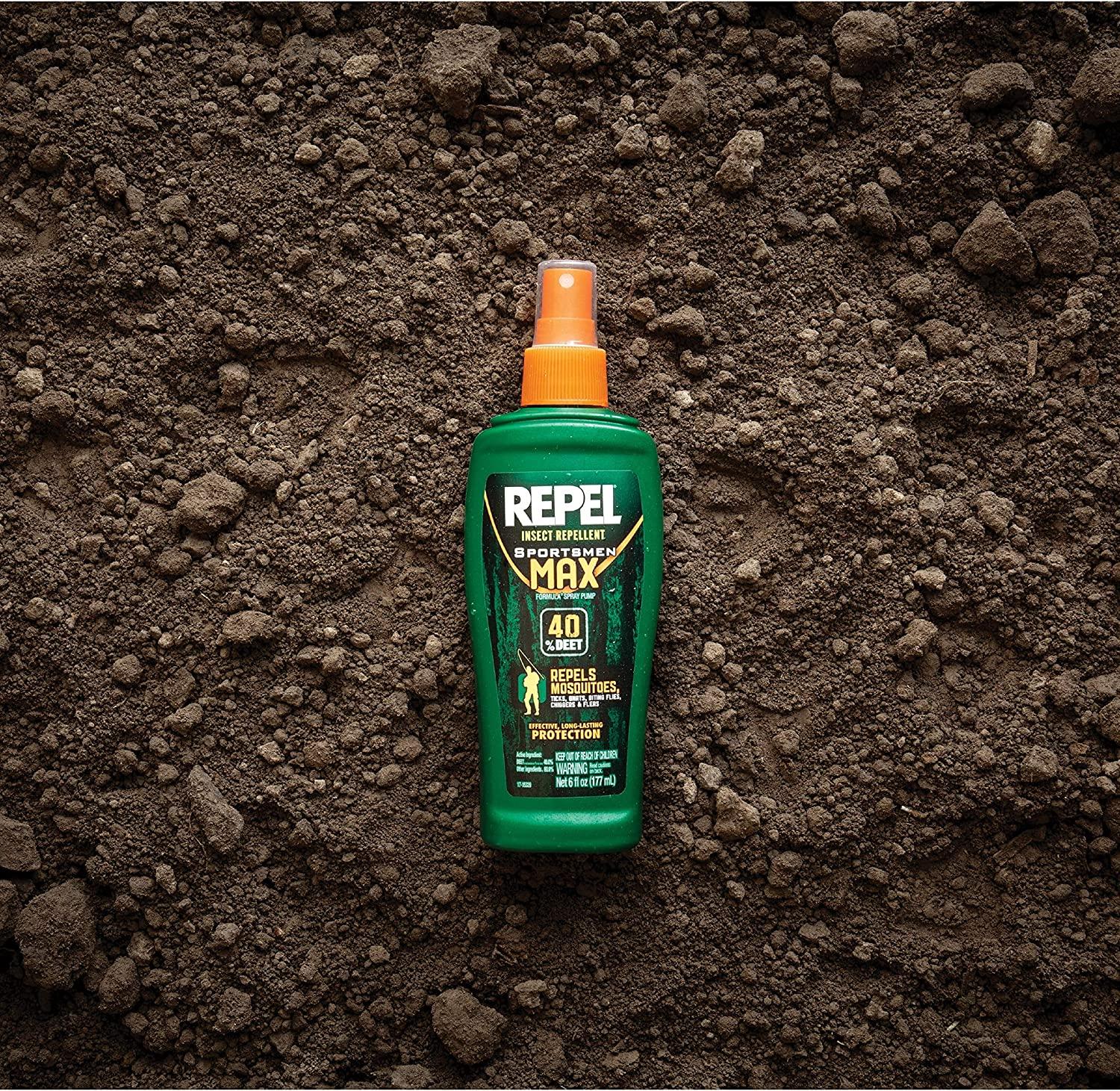 Repel Sportsmen Insect Repellent Max Formula Spray Pump, 40 DEET, 6