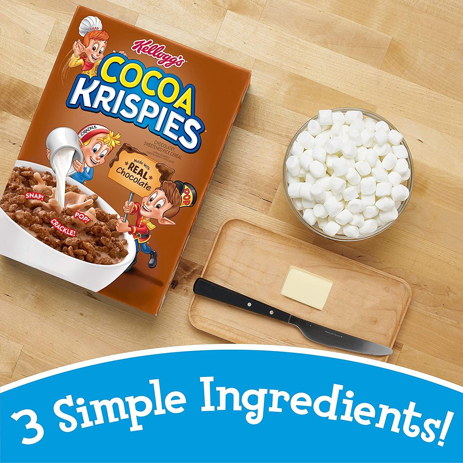 (Discontinued Version) Kelloggs Cocoa Krispies, Breakfast Cereal, Made