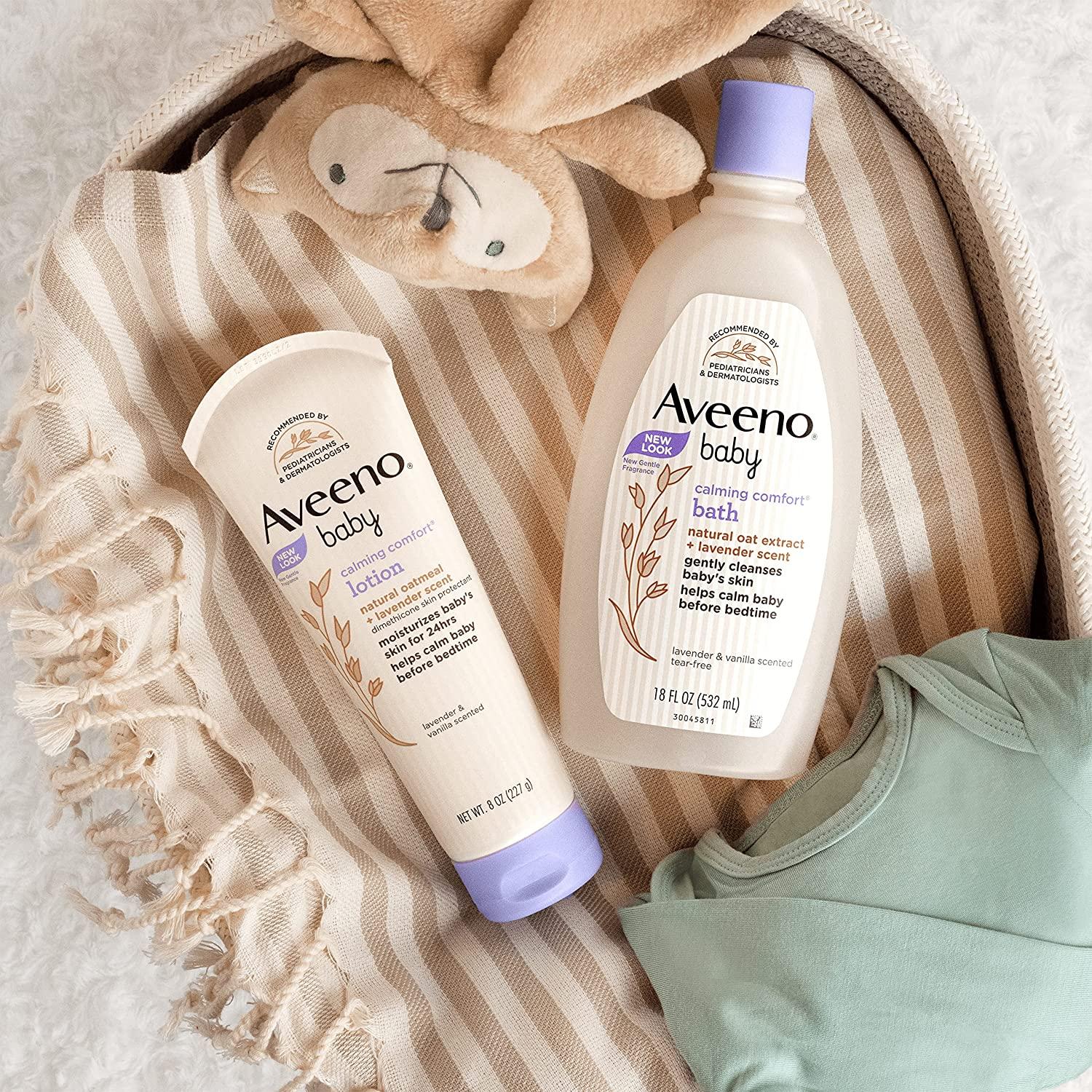 Aveeno Baby Calming Comfort Moisturizing Body Lotion Lavender Vanilla